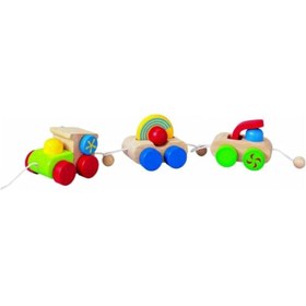 Resim Plan Toys Mutlu Tren Ahşap Oyuncak 