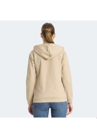 Resim Slazenger KINET Kadın Fermuarlı Kapüşonlu Cepli Bej Sweatshirt 