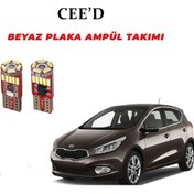 Resim Kia Ceed Plaka Ampül Set Beyaz Arıza Işığı Yakmaz Canbus 