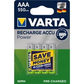Resim Varta Recharge Accu Power Aaa 550 Mah Ince Şarjlı Pil 4'lü 