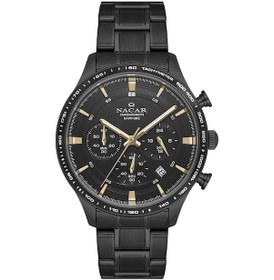 Resim Nacar Nc31-299354-bbbm Kronograf Erkek Kol Saati Siyah 