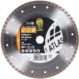 Resim Atlas Jet 180 Mm Elmas Testere Tuğla Beton Granit Kesici Disk 