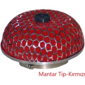 Resim ŞüsCarOto Carub Ses & Performans Arttırıcı Açık Hava Filtresi Mantar Tip Kırmızı +6 Hp Aparatlı Üniversal 