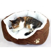 Resim HaiTun Köpek Yatağı Kaşmir Isınma Pet Köpek Kedi Evi Kennel Yavru Mat Kış Sıcak Kedi Yuva Kanepe Yastık Kittens Köpek Yatak Pet Aksesuarları | Kedi Yatakları ve paspaslar (Yurt Dışından) 