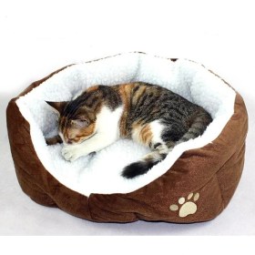 Resim HaiTun Köpek Yatağı Kaşmir Isınma Pet Köpek Kedi Evi Kennel Yavru Mat Kış Sıcak Kedi Yuva Kanepe Yastık Kittens Köpek Yatak Pet Aksesuarları | Kedi Yatakları ve paspaslar (Yurt Dışından) 