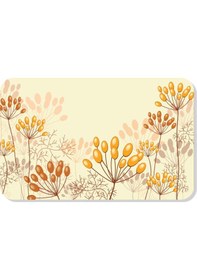 Resim Dijital Baskılı Desenli Dekoratif Dış Kapı Önü Ve Iç Mekan Paspası Yıkanabilir Kaymaz Taban Bej 