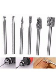 Resim DepoMega Ahşap Oyma Şekillendirici Mini Testere Bıçak Dremel Gravür Uç Set 12 Parça 