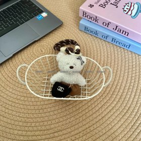 Resim Silver1 Sevimli Renkli Ip Peluş Ayı Kolye El Yapımı Oyuncaklar Küçük Bebek Çanta Çekicilik Sevimli Bebek Cep Telefonu Çekicilik (Yurt Dışından) 