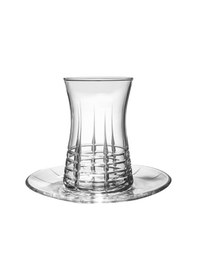 Resim Kcd Helen Sade 6 Kişilik 12 Parça Çay Bardak Seti Şeffaf 