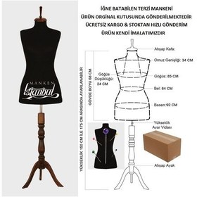 Resim Videolu Ürün-36 Beden Iğne Batabilen Terzi Mankeni Prova Mankeni 527200908 