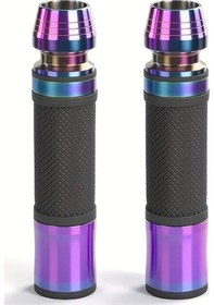 Resim Tongdashop 7/8" 22mm Cnc Alüminyum Motosiklet Tutamağı Kawasaki Honda Yamaha Suzuki Ducati Multicolor 