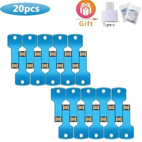 Resim 20 Adet Usb Flash Sürücü Flash Kalem Sürücü 128mb 256mb 1gb 4gb 8gb 16gb 32gb Blue1 Usb 2.0 512m Diğer 