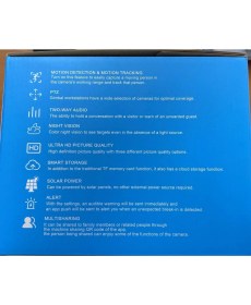 Resim O-Kam 8060 3 Lens Siren + Mikrofon + Hoparlör Wifi Solar Güneş Panelli Kamera 