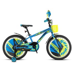 Resim Kron X-FORCE 16 JANT MTB - 10' - Vitessiz - V.B. -Mavi-Siyah-Neon Sarı 