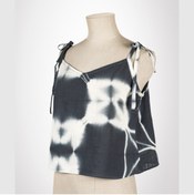 Resim DLBS Handmade Shibori Askılı Bluz Black Geo 