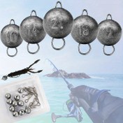 Resim 20 adet/ Kutu Hızlı Asma Kurşun 3/5/7/10/12/14g Evrensel Sallama Ağırlığı Kurşun Kolye Balıkçılık Ağırlıkları Tackle Yumuşak Kurbağa Yemi Aksesuarları için 