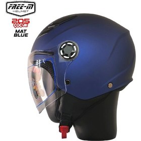 Resim Free-m 205 Yarım Açık Çocuk Kaskı Mat Lacivert 