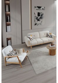 Resim Boana Class Koltuk Takımı 3+1 Krem 