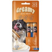 Resim M-Pets Creamy Yengeçli Ek Besin ve Köpek Ödülü 4x15 Gr 