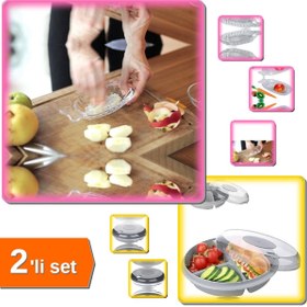 Resim HerEveOyuncak Cam Bebek Rendesi Kurşun İçermez + Pratik Kahvaltılık 3 Bölmeli Kapaklı - 2li Set U5H5P6 