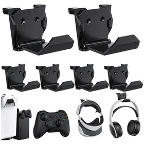 Resim Gaojunshop01 Siyah 6lı Evrensel Oyun Kumandası Duvar Askısı - Ps5 Xbox Switch Pro Vr Kulaklık 