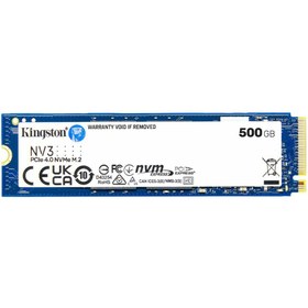 Resim Kingston Snv3s/500g, Nv3, 500gb, 5000/3000, Gen4, Nvme Pcıe M.2 2280, Ssd 