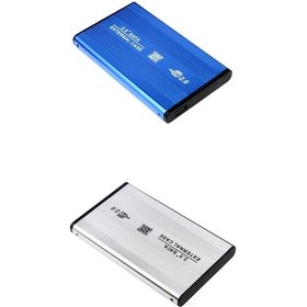 Resim 2 Adet Alüminyum Kasa 2.5 Inç USB 2.0 Sata HDD Sürücü Harici Muhafaza 