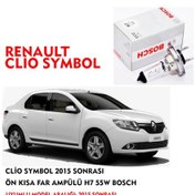 Resim CLİO SYMBOL 2015 SONRASI ÖN KISA FAR AMPÜLÜ H7 55W BOSCH 