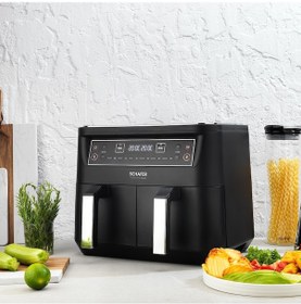 Resim Schafer Thermochef Dual Dijital Airfryer Sıcak Hava Fritözü 