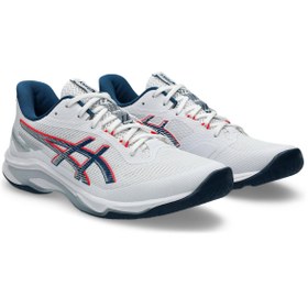 Resim Asics NETBURNER BALLISTIC FF 4 Erkek White/Bluebell Voleybol Ayakkabısı 1051A088-101 