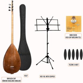 Resim RHN Kısa Sap Öğrenci Bağlama (OBGL06) Başlangıç Seti (Bağlama + Nota Sehpası + Kılıf + Tezene + Yede 
