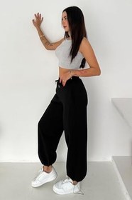 Resim Kadın Bağcıklı Paça Detaylı Eşofman Altı - Lounge Motion 