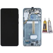 Resim Te Samsung Uyumlu S22 Plus S906 Uyumlu Çıtalı Oled Lcd Ekran Mavi + B7000 