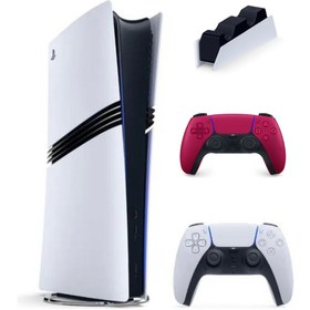Resim Sony Playstation 5 Pro + 2. kol Dualsense kırmızı + Şarj İstasyonu ( İthalatçı Garantili ) 