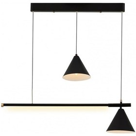 Resim Özcan Aydınlatma 3130-2A-19 2 Li Metal Çan Sarkıt Siyah 