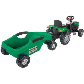 Resim PİLSAN Traktör Power Pedalli Big Trolley Römorklu 