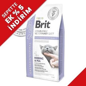 Resim Brit Veterinary Diets Gastrointestinal Tahılsız Ringa Balıklı Kedi Maması 5 Kg + Temizlik Mendili 