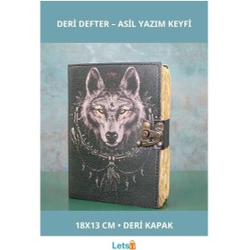 Resim Kurt Büstü Deri Defter 18x13 Cm 1 Adet 