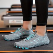 Resim Kadınlar için Nefes Alabilir Yalınayak Spor Ayakkabılar - Hafif, Kaymaz Yoga & Fitness için, İç/Dış Mekan Plaj Su Ayakkabıları Yumuşak Kauçuk Tabanlı 