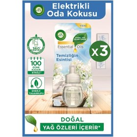 Resim Air Wick Elektrikli Oda Kokusu Yedek Şişe Temizliğin Esintisi 3 x 20 ML 