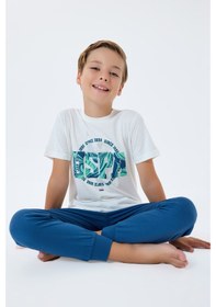 Resim U.S. Polo Assn. U.s. Polo Assn. Beyaz Erkek Çocuk Pijama Takımı 