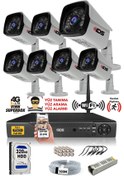 Resim IDS DS-2027HD-SET7-320 7 Kameralı 1080P Full HD 5 MP Sony Lensli Kamera Seti - 2027 