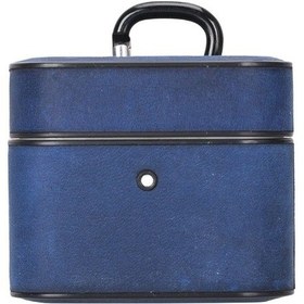 Resim Casquet Apple Uyumlu AirPods 3.nesil Deri Kılıf G21 Mavi 