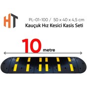 Resim Hayat Trafik Kauçuk Hız Kesici Set Kapaklı, Yol Kasisi 10 metre 