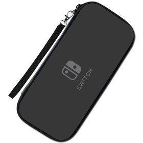 Resim Nintendo Switch Lite Taşıma Kılıfı Çanta Oyun Bölmeli Darbe Emici Sert Kapak Su Geçirmez Siyah 
