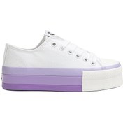 Resim Beyaz-lila Kadın Sneakers Bn-30937 