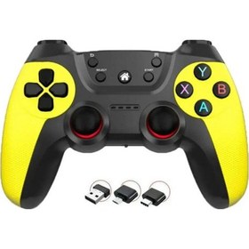 Resim Lobo Pc Gamepad Uyumlu 2.4g Tekli Kol Kablosuz Oyun Kolu Ps3 İçin/akıllı Telefon/tablet/ Pc/andriod 