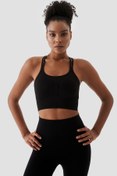 Resim Superstacy Kate Dikişsiz Siyah Spor Bra 