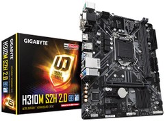 Resim Gigabyte H310M S2H 2.0 SATA M2 DDR4 2666 MHz USB 3.1 DVI VGA HDMI SES G.LAN 1151p Anakart Gigabyte