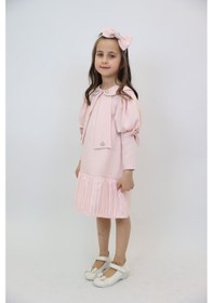 Resim Xo Kids Kız Çocuk Elbise 1-6 Yaş 2901 Somon 